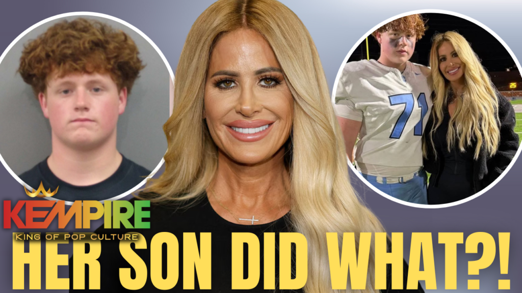 Kim Zolciak's son KJ Biermann after a Fulton County bond hearing where a prosecutor cited a new allegation involving a relative